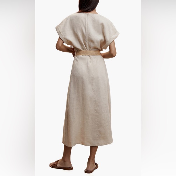 Mango Belted Linen Dress - Picture 2 of 3